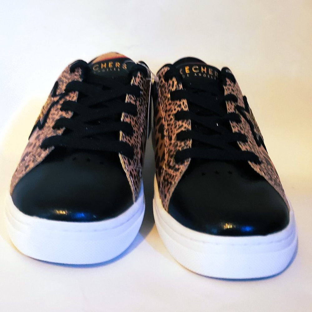 Skechers Goldie Sparkle Leopard Grade-School sz 6